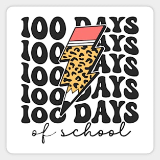 100 Days of School Happy Retro 100 Days of School Magnet